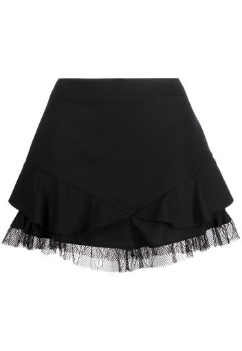 PNK layered mini skirt - Nero