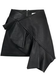 PNK ruffled leather miniskirt - Nero