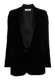 PNK single-breasted velvet blazer - Nero