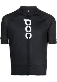 POC logo-print zipped cycling top - Nero
