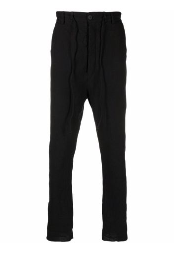 Poème Bohémien slim-cut drawstring trousers - Nero