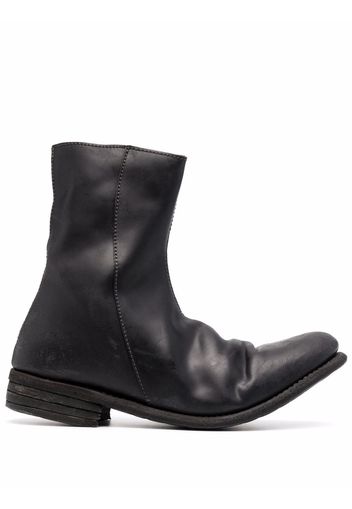 Poème Bohémien zip-up leather boots - Nero