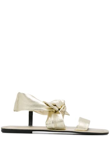 bow detail flat sandals