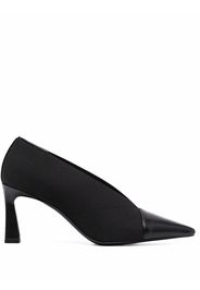 Pollini pointed-toe panelled pumps - Nero