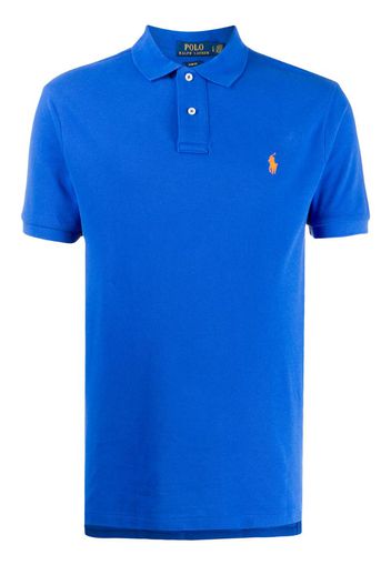 embroidered logo polo shirt