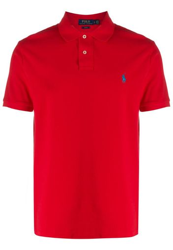 logo embroidered polo shirt