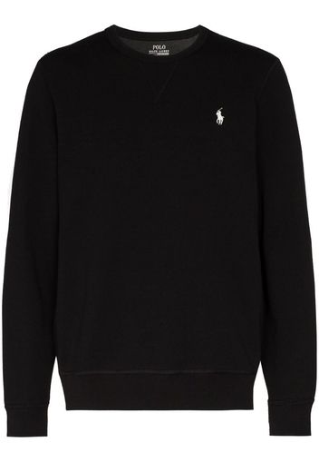 logo-embroidered sweatshirt