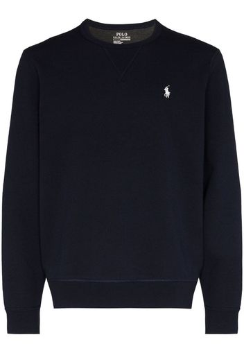 logo-embroidered sweatshirt