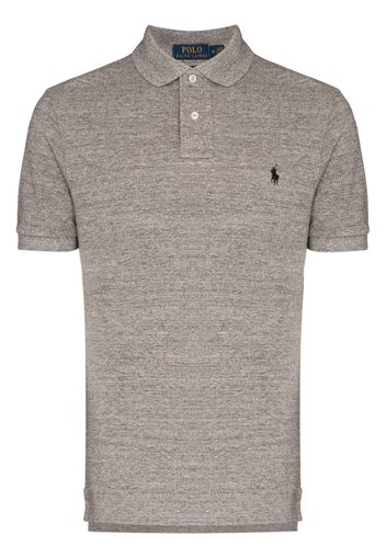 embroidered logo cotton polo shirt