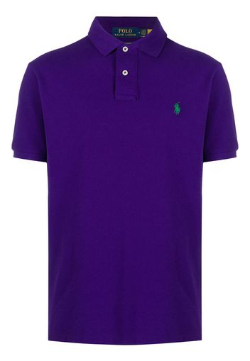 logo embroidered polo shirt