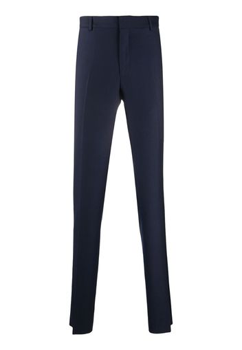 tailored cut wool trousers