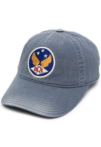 Polo Ralph Lauren logo patch cotton cap - Blu