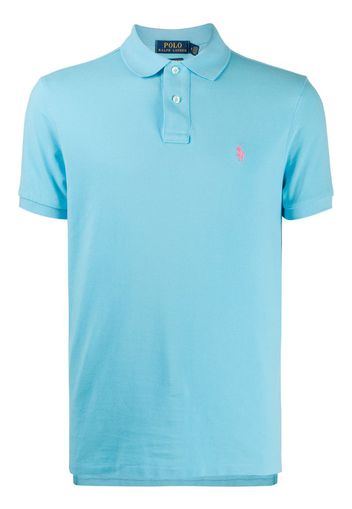 logo-embroidered polo shirt