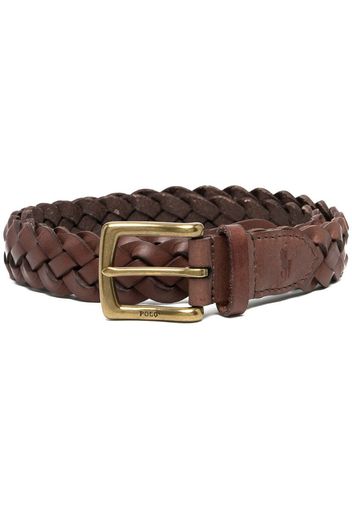 vegan leather braided belt