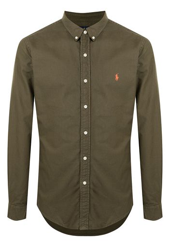 Polo Ralph Lauren embroidered pony button-up shirt - Verde