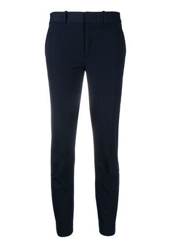 mid-rise cropped slim-fit trousers