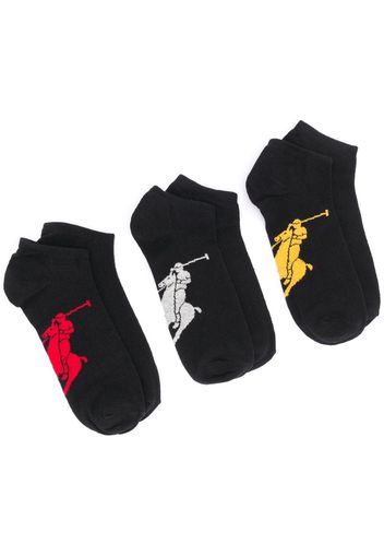 pony motif ankle socks