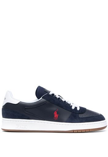 Polo Ralph Lauren Court suede trim sneakers - Blu