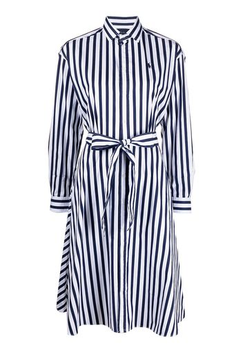 Polo Ralph Lauren striped cotton shirt dress - Blu