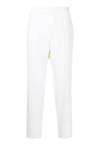 Polo Ralph Lauren double-pleat high-waisted trousers - Bianco