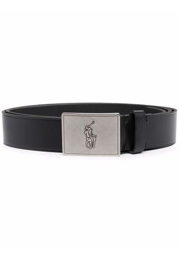 Polo Ralph Lauren Pony logo buckle belt - Nero