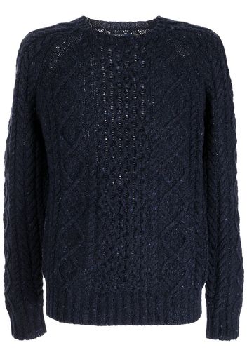 Polo Ralph Lauren WOOL BLEND-LSDONEGLARAN-LONG SLEEVE-PULL - Blu