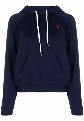 Polo Ralph Lauren embroidered-logo hoodie - Blu