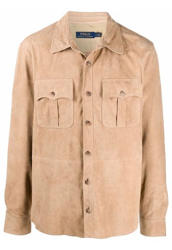 Polo Ralph Lauren suede safari jacket - Toni neutri