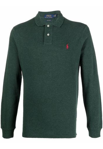 Polo Ralph Lauren logo embroidered polo shirt - Verde