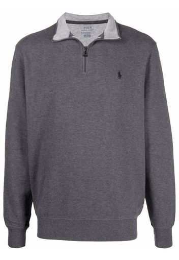 Polo Ralph Lauren Polo Pony-motif zip-up jumper - Grigio