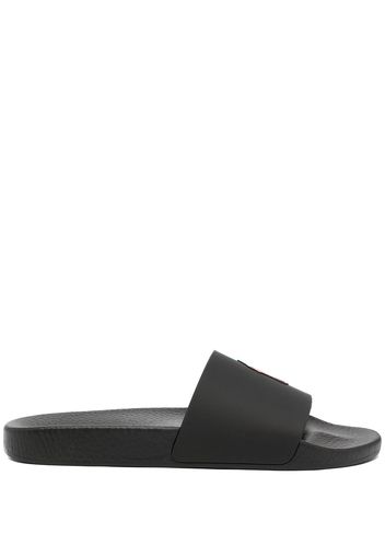 Polo Ralph Lauren Sandali slides Polo Pony - Nero