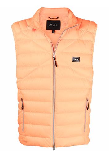 Polo Ralph Lauren logo-patch padded gilet - Arancione