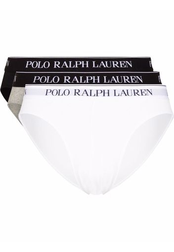 Polo Ralph Lauren pack of 3 logo waistband briefs - Nero