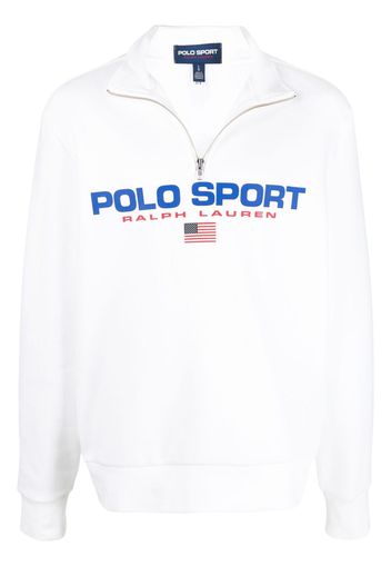 Polo Ralph Lauren logo-print knitted jumper - Bianco