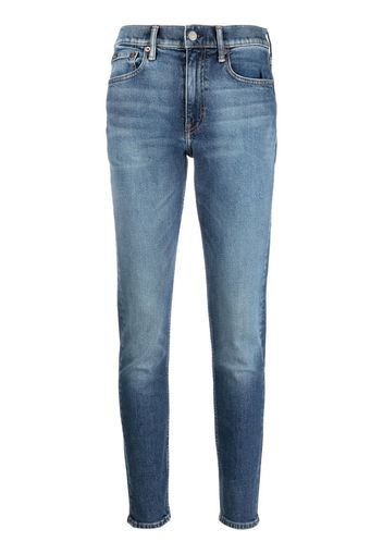 Polo Ralph Lauren washed-denim skinny jeans - Blu