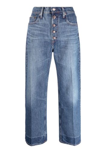 Polo Ralph Lauren wide-leg cropped jeans - Blu