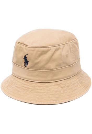 Polo Ralph Lauren logo-embroidered bucket hat - Marrone