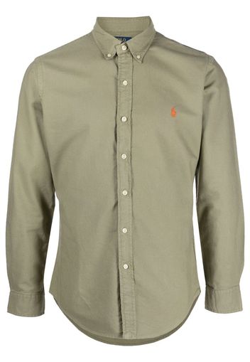 Polo Ralph Lauren logo-embroidered cotton shirt - Verde