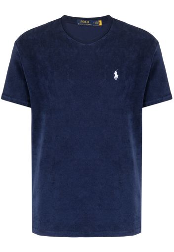 Polo Ralph Lauren embroidered-logo chenille T-shirt - Blu