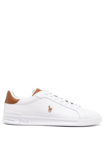 Polo Ralph Lauren logo-embroidered low-top sneakers - Bianco