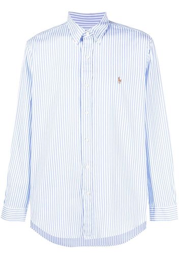 Polo Ralph Lauren embroidered-pony striped shirt - Blu