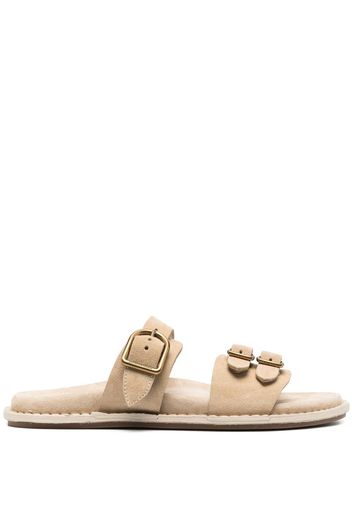 Polo Ralph Lauren suede strappy slides - Toni neutri