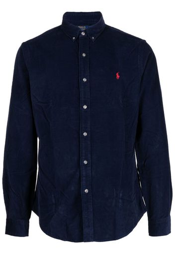 Polo Ralph Lauren logo-embroidered cotton shirt - Blu