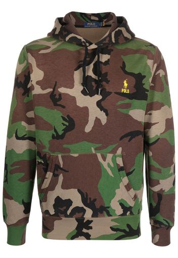 Polo Ralph Lauren camouflage-print drawstring hoodie - Verde