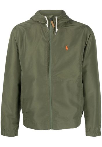 Polo Ralph Lauren embroidered-logo hooded jacket - Verde