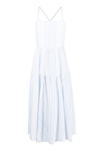 Polo Ralph Lauren striped linen midi dress - Blu
