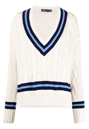 Polo Ralph Lauren cable-knit cricket jumper - Toni neutri