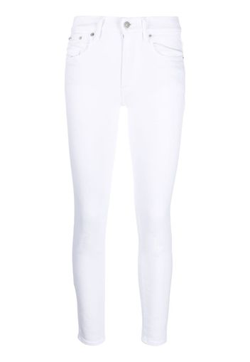 Polo Ralph Lauren Jeans skinny a vita media - Bianco