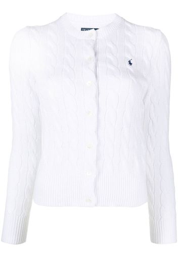 Polo Ralph Lauren Cardigan Polo Pony - Bianco