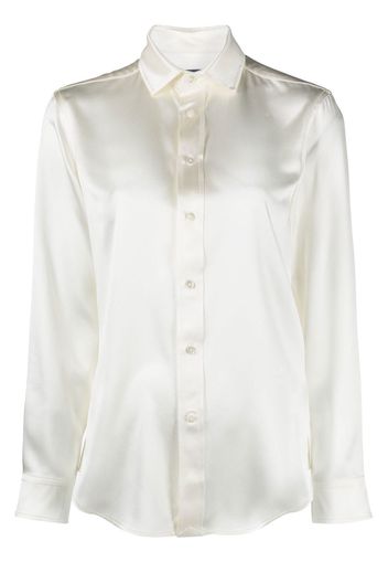 Polo Ralph Lauren silk longsleeved shirt - Bianco